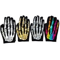 Guantes de Halloween con Diseño de Calavera y Fantasma, para Adultos, para Disfraces, Cosplay, Accesorios Decorativos, Venta al por Mayor
