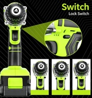 OEM/ODM Taladro Atornillador Eléctrico Inalámbrico Multifuncional de 21V con Batería de Litio, Juego de 108 Piezas, ¡Venta Caliente!