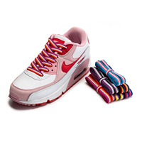 Tali Sepatu Poliester Cetak 10mm Pelangi Gay Pride LGBTQ untuk Sepatu Sneaker 100/120/150CM