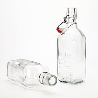 Bouteilles en verre ambré VISTA Wholesale EZ Cap à bouchon basculant 450ml/500ml/750ml/1000ml pour impression sérigraphique, idéales pour le brandy, le kombucha, la tequila (vides)