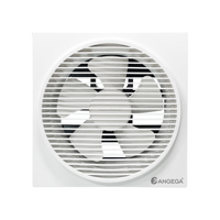 Ventilateur d'extraction mural haute performance en plastique PP ANGEGA VF-AC6G/8/10/12 avec interrupteur 1/2 voies pour salle de bain et cuisine domestiques