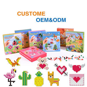 Rompecabezas colorido barato directo de fábrica, juegos creativos de cuentas DIY, Mini juguetes educativos para niños, juego cuadrado de gotas de agua - Product Image 1