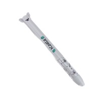Stylo effaçable bicolore 0,5 mm en plastique avec motifs d'animaux de dessin animé (tigre, singe, abeille, oreilles d'éléphant) – Stylo mignon de grande valeur en boîte
