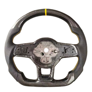 Brand New Wholesale Perforated Leather Carbon Fibre Fibre <b>Car</b> Steering Wheel for Volkswagen Golf 7.5 GTI MK7 <b>Car</b> Steering Wheel - Product Image 1