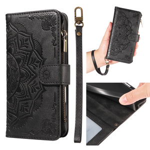 Funda tipo billetera con estampado de flores y cremallera para <span class=keywords><strong>Sony</strong></span> <span class=keywords><strong>Xperia</strong></span> 10 VII/1V <span class=keywords><strong>III</strong></span>/10 VII/<span class=keywords><strong>1</strong></span> VI, funda con marco para fotos, bolsa - Product Image 3