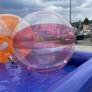 2m Vinyl <b>Inflatable</b> Water Ball Walking Roll Ball with Zipper and Air Pump for Home & School Use 1 Piece - Product Image 4