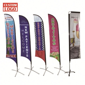 Cho lễ hội ngoài trời bãi biển cờ Giọt Nước Mắt lông cờ nhảy lông tùy chỉnh bãi biển cờ - Product Image 1