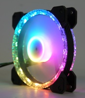 Ventilateur de boîtier PC RGB double face 120mm 5V 3pin Quiet AURA SYNC Colorful COMPUTER Pc Gaming Cooler Cooling LED ARGB Fan