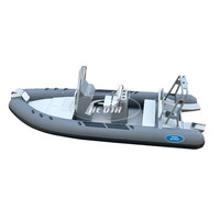 Bateau de pêche rapide en aluminium Hedia 20 pieds 19 pieds 5,8 m, petit bateau de pêche à pont unique en aluminium