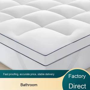 Almohadilla de <span class=keywords><strong>cama</strong></span> fija elástica de alto estilo directo de fábrica, hogar de punto de poliéster grueso personalizado para almohadillas de colchón <span class=keywords><strong>Amazon</strong></span> - Product Image 2