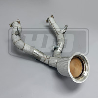 Downpipe Knalpot Performa Tinggi untuk Audi A6/A7 C8 3.0T 2019-2024, Desain Tersegmentasi, Plug and Play, dengan Insulasi Generasi Baru