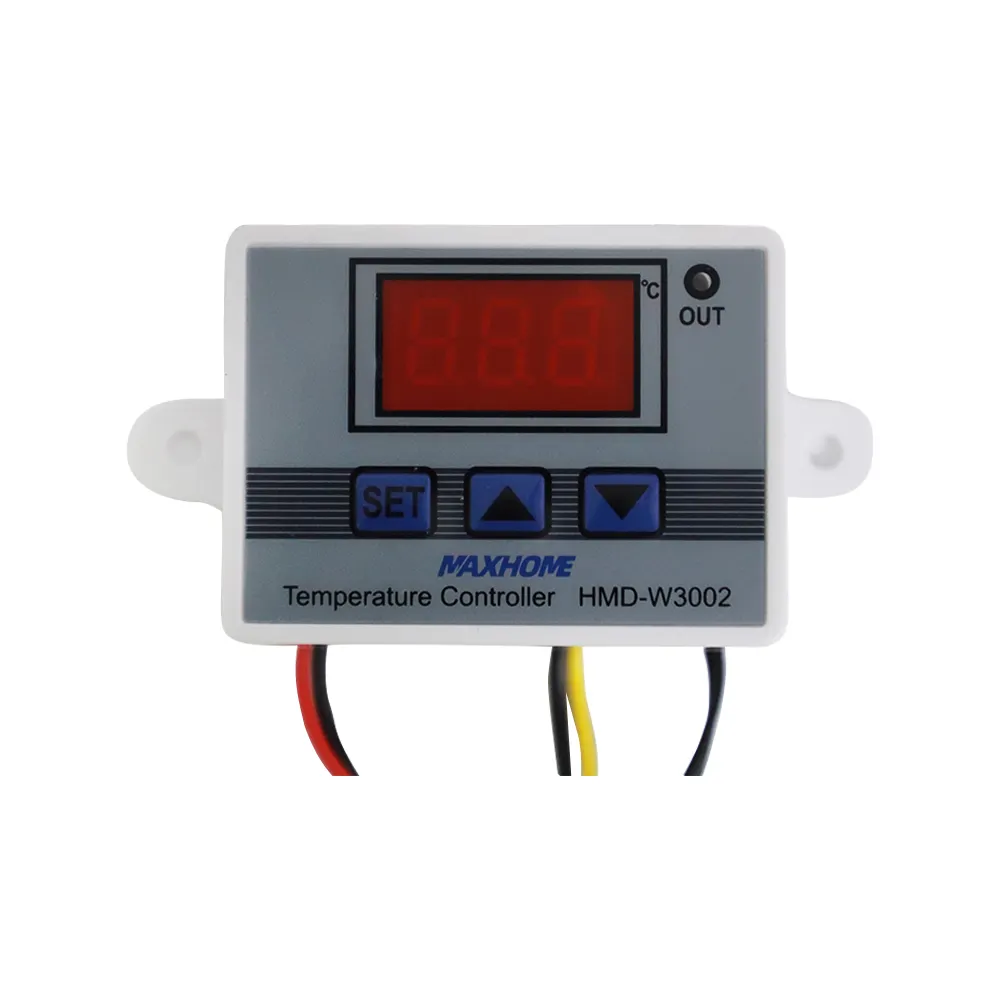 Termometer digital elektronik, pengontrol suhu layar LED 12V 24V 220V