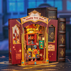 ของเล่นโมเดลชุดประกอบรูปหัวใจขนาดเล็กแบบ 3 มิติ ทำจากไม้ ประกอบเองได้ ใช้แบตเตอรี่  สำหรับตกแต่งหนังสือ  ของที่ระลึกจากบริษัททัวร์ริ่ง  รุ่นใหม่ - Product Image 5