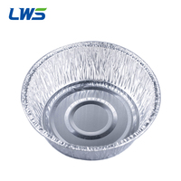 Ramequins jetables en aluminium de 240 ml avec couvercles, plateaux de traiteur, moules à pâtisserie, coupelles à pudding, bols à soupe, avec couvercles en plastique PE