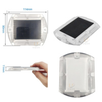 Ultradünne IP68 Wasserdichte Garten-Dekorationsleuchte Katzenauge-Design LED Blinkende Solar-Bodenleuchte für Einfahrten