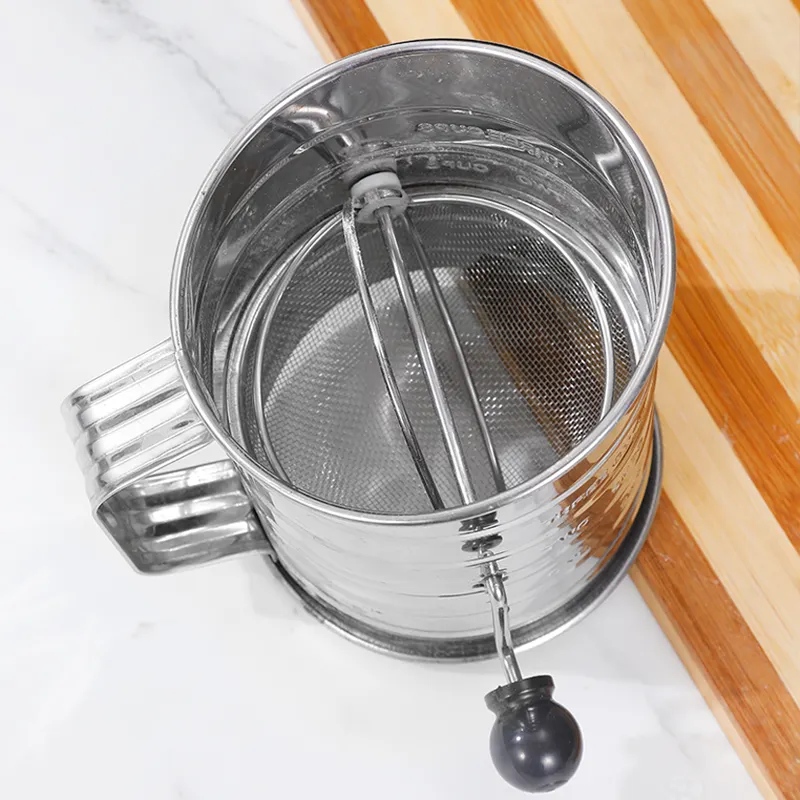 Kitchen Gadgets Baking Tools Stainless Steel Flour Sifter Mesh Flour Sieve Cup