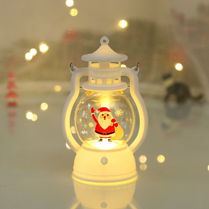 Luz Colgante LED de Navidad, Linterna de Plástico con Diseño de Santa Claus, Decoraciones Navideñas - Product Image 1