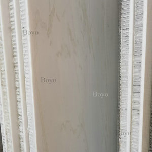 Feuille de marbre composite légère jaune miel blanc avec support en aluminium nid d'abeille - Product Image 5