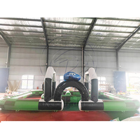 Piste de course gonflable pour karting interactif pour enfants certifiée CE, arène de voitures tamponneuses, centre de jeux en PVC de qualité commerciale