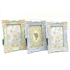 Nuevo Marco de Fotos de Resina con Cuerda para Bodas, Estilo Barroco Clásico, Hecho a Mano, Plegable y Portátil para Uso Familiar - Product Image 4