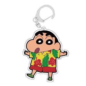 24 styles de porte-clés en acrylique plastique mignon Crayon Shin-Chan, pendentif d'anime, porte-clés double face, bijoux - Product Image 5