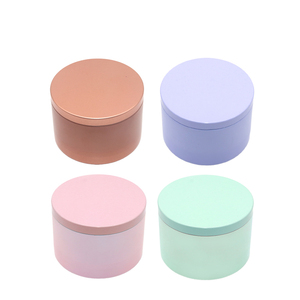 4 Oz 8 Oz 16 Oz <strong>Tin</strong> Candle Containers Custom Logo White <strong>Empty</strong> Metal Candle <strong>Tins</strong> With Lids