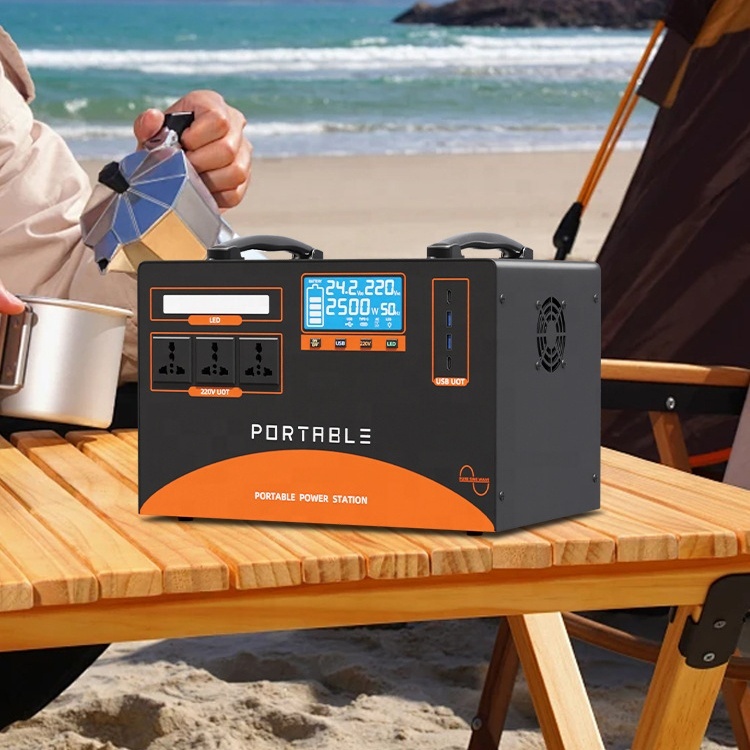 High Quality 220V Large Capacity 2500W Portable Power Station Household Emergency Storage Power Camping Power Supply · image 4