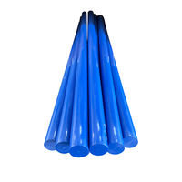 Barre ronde en plastique technique polyamide bleu nylon MC901, barre en nylon POM, diamètre 5 mm-400 mm, barre solide en nylon