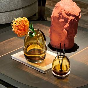 Jarrón Pequeño Decorativo de Cristal Transparente con Diseño Floral Chino, Estilo Simple, de Alta Gama y Lujo Discreto, para Sala de Estar - Product Image 4