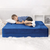 Canapé modulable en mousse pour enfants et tout-petits, convertible en canapé de jeu, avec revêtement en tissu, pour appartement