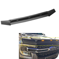 Couvercle de capot en plastique ABS noir mat LED Type de course capot pour Ranger T9 2022 2023 2024 +