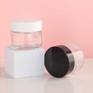 Frascos de <span class=keywords><strong>crema</strong></span> <span class=keywords><strong>para</strong></span> el cuidado de la piel de 100g personalizados más vendidos, contenedor de bálsamo corporal transparente, contenedor de vidrio <span class=keywords><strong>para</strong></span> cosméticos de cilindro de 3,4 oz <span class=keywords><strong>para</strong></span> exfoliante - Product Image 6
