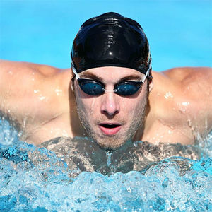 Bonnets de bain en silicone imperméables grande taille pour hommes, femmes et enfants, haute élasticité, protection des oreilles et des cheveux pour la natation et la plongée - Product Image 6