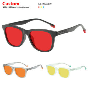 2025 धूप यूनिसेक्स ऑप्टिकल फ्रेम के साथ टी 90 उच्च गुणवत्ता वाले लाल नारंगी पीले रंग के लेंस क्लासिक एंटी ब्लू लाइट किड्स ग्लास - Product Image 1