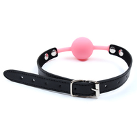 Bâillon buccal en silicone BDSM, harnais d'ouverture de bouche pour esclave, dispositifs de bondage avec ceinture réglable