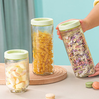 Pot de rangement en verre à motif de patte de chat de dessin animé avec couvercle à vis, idéal pour bonbons, grains de café, collations et noix