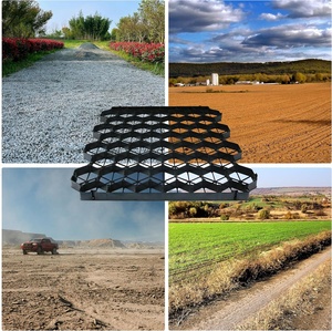 Grilles alvéolaires en plastique HDPE haute résistance 500*500*50mm pour allées extérieures, parkings et terrassements - Product Image 4