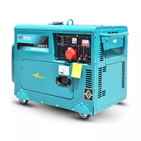 Groupe électrogène diesel silencieux Poweronly DG18000SE avec onduleur 5kVA 8kVA 10kVA, petit, portable, démarrage électrique 12V CC, haute performance
