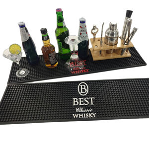 Silicone <b>Bar</b> Service Counter <b>Mat</b> Custom Logo Non Slip Waterproof Spill Proof <b>Bar</b> Runner Pad For Pub <b>Bar</b> Cafe Beverage Use - Product Image 6