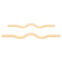 Barre de Pilates lestée ondulée multi-usage portable en silicone premium avec noyau en fonte de fer 15lb 25lb pour entraînement fitness et yoga sous marque privée