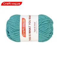 Penjualan Laris Amazon 100% Benang Akrilik Sampel Gratis Benang Rajut Tangan Wol Lembut Benang Bayi 50G Benang Katun Susu untuk Crochet