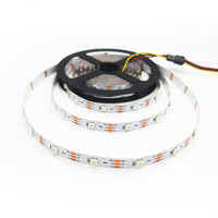 Bande LED WS2812B 30 pixels, 5V, PCB blanc et noir, 30 pièces