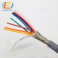 Cable de Control Remoto para Grúa con Aislamiento de PVC TPU 0.75X8C, 8 Núcleos, Revestimiento de PUR, Blindado, Cable de Alimentación Robótico