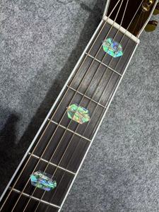 <span class=keywords><strong>Guitarra</strong></span> Acústica Profesional de Alta Calidad, <span class=keywords><strong>Vintage</strong></span>, Amarilla, OM45, Hecha a Mano, Totalmente de Madera Maciza, Abeto, Palisandro, Acabado Pulido - Product Image 6