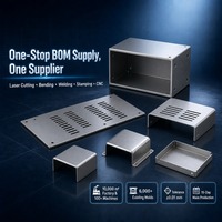 Boîtier métallique sur mesure en aluminium découpé au laser, boîtier personnalisé en acier inoxydable, boîte à batterie en plaque métallique