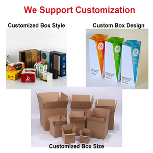 Embalaje de alto rendimiento Caja fuerte de cartón corrugado Logotipo personalizado Cajas móviles Cajas de envío de papel Kraft blanco - Product Image 3