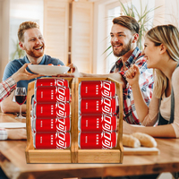 Organisateurs de canettes en bambou et rangement pour garde-manger, organisateur de canettes de soda Porte-boissons