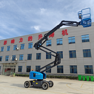 Elevador de tijera eléctrico articulado Hitop 10m 12m 14m 16m Plataforma DE TRABAJO aérea autopropulsada Elevadores de pluma telescópicos Precio - Product Image 5