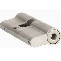 Cylindre de serrure cylindrique CRAT anti-perçage en acier inoxydable 70 mm sans clé argenté pour déverrouillage électronique