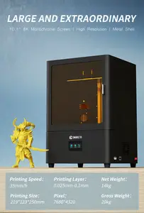 Emake 3D Dlp LCD принтер Diy 3D принтер с 10,1 дюймовым бесшумным принтером 3D принтер